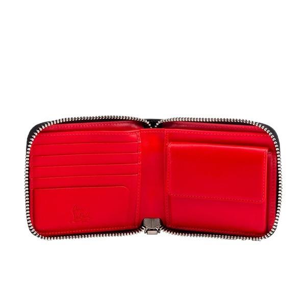 【Christian Louboutinコピー】 Panettone 二つ折り財布 Black/Multi 6051619