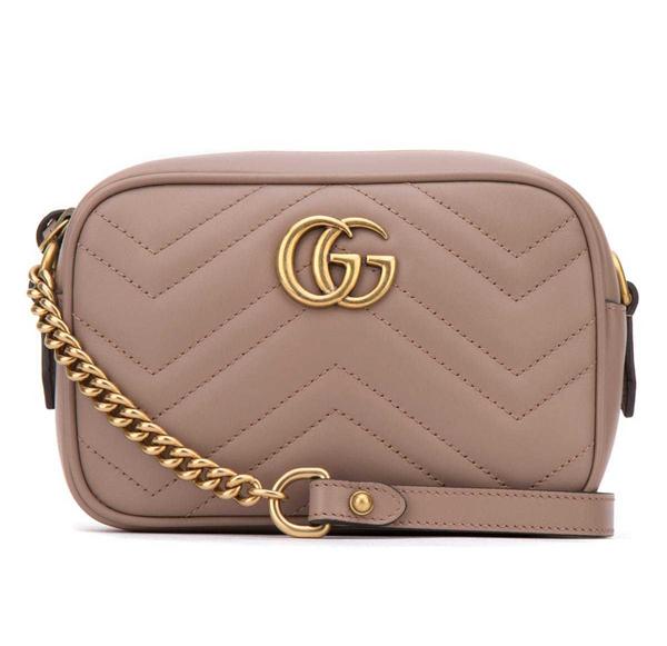 2017年春夏新作 GUCCI グッチ スーパーコピー GGマーモント キルティング ミニバッグ 448065 DRW1T