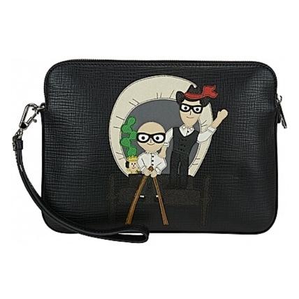 16-17AW 【ドルチェ&ガッバーナ コピー】Dolce & Gabbana パッチ ジップ クラッチ BM1253AC73980999