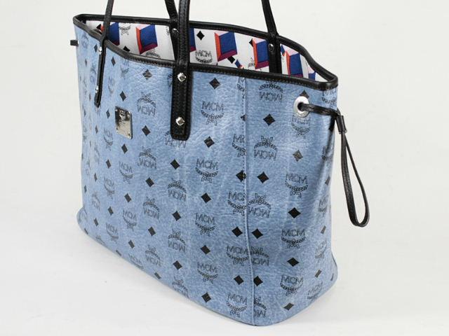 エムシーエム【MCM コピー】 トートバッグ MWP5SVI38 LE001 SHOPPER PR.リバーシブルトートバッグ ユニセックス ブルー