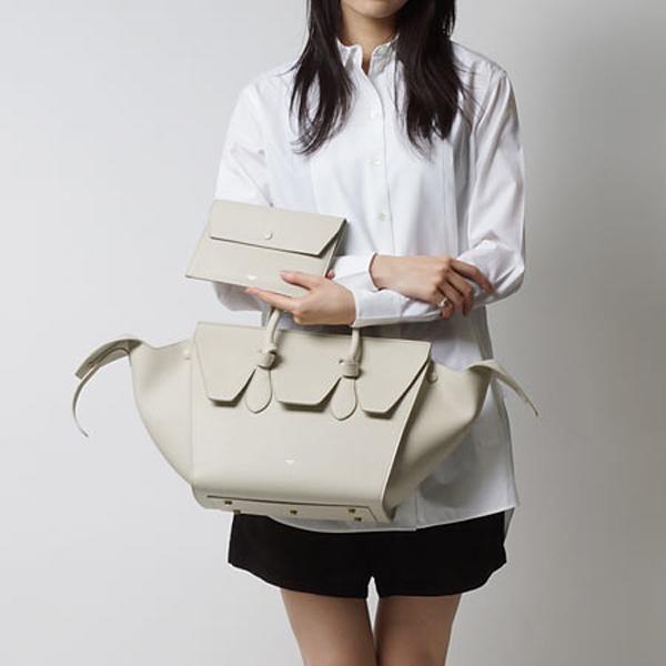 2015秋冬最新作★注目モデル★CELINE セリーヌスーパーコピー★TIE ハンドバッグ Chalk 175883TKB38NO-1