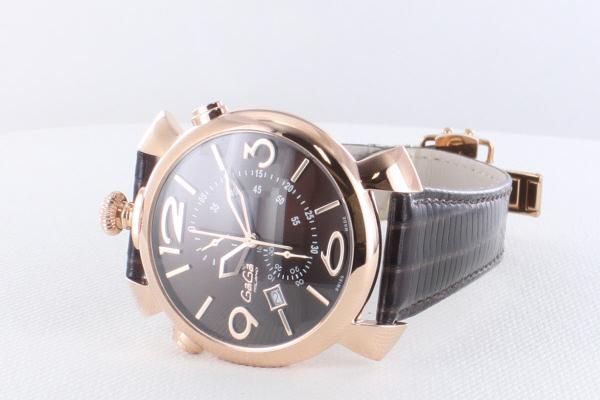 ガガミラノスーパーコピー シンクロノ46MM THIN CHRONO 18ｋPGコーティング 時計 5098.03BW