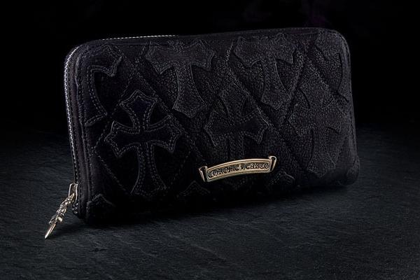 クロムハーツ財布 コピーREC Fジップレザーウォレットセメタリークロス Chromehearts612018
