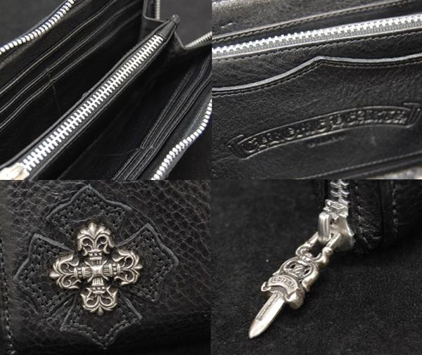 クロムハーツ財布 コピー フィリグリープラス ブラック ウォレット Chromehearts612014