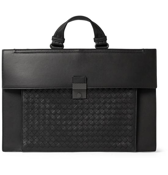 【正統派】国内発送BOTTEGA VENETA スーパーコピー ブラックレザーブリーフケース 7101026