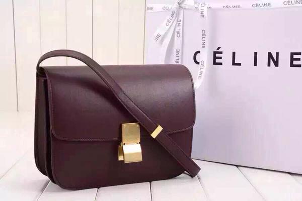 15/16AW■CELINE セリーヌスーパーコピー■セレブ愛用☆大人気Small Box Bag☆Terracotta