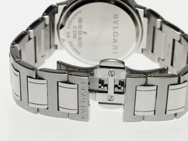 ブルガリ時計 スーパーコピー ブルガリブルガリのBB33SSメンズの黒文字盤クオーツ 