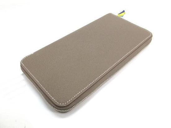 HERMES/エルメス★シルクイン×ジップ長財布×エトープ 6051302