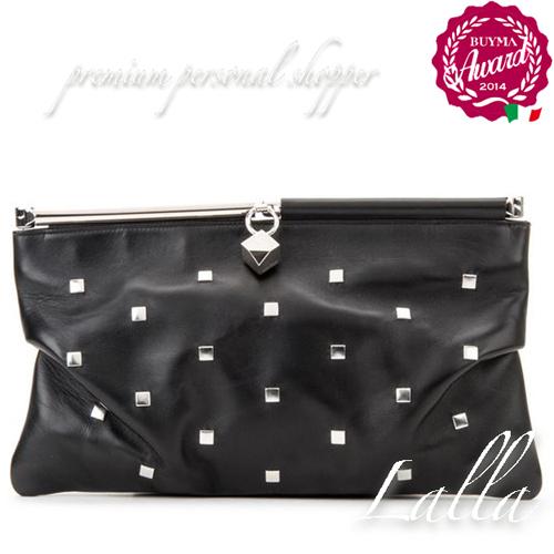Jimmy Chooジミーチュウ スーパーコピー【CADENCE】Square Studs Patent Clutch Bag