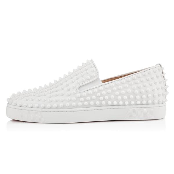 クリスチャン ルブタンスーパーコピー Christian Louboutin 人気の白レザーx白スパイク 6071905