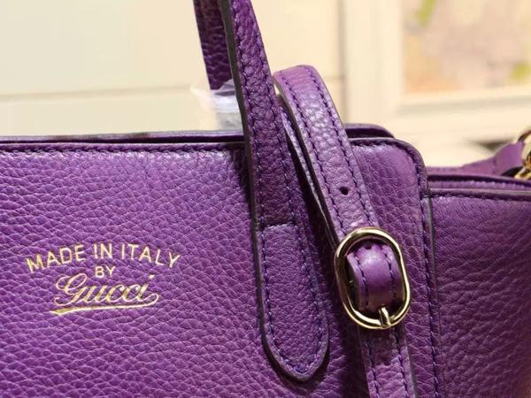 2015新作☆GUCCI☆グッチバッグスーパーコピー  ミニ レザー トップハンドルバッグ フューシャ 368827 CAO0G 5614