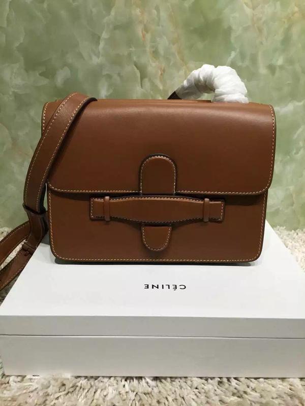 2015/16秋冬 CELINE セリーヌスーパーコピー2015SS最新作☆SALE 関税込  ショルダー Bk/Tan 176413 YRC 04LU