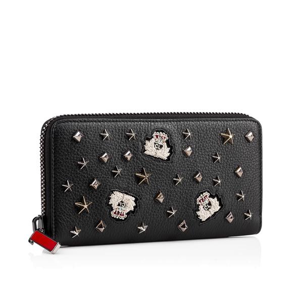 [Christian Louboutin スーパーコピー]ラウンドジップ エンブレム Black 関送込 7101046