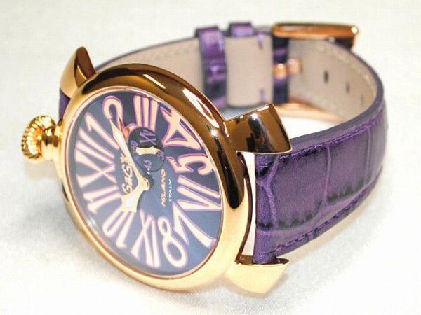ガガミラノスーパーコピー スリム 46mm 18K PVD 時計 ユニセックス 5085.3