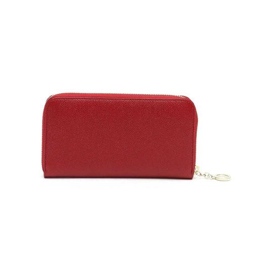 関送込【BVLGARI】大人気☆Zip Around☆長財布【Black/Rosso】7031115