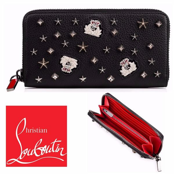 [Christian Louboutin スーパーコピー]ラウンドジップ エンブレム Black 関送込 7101046