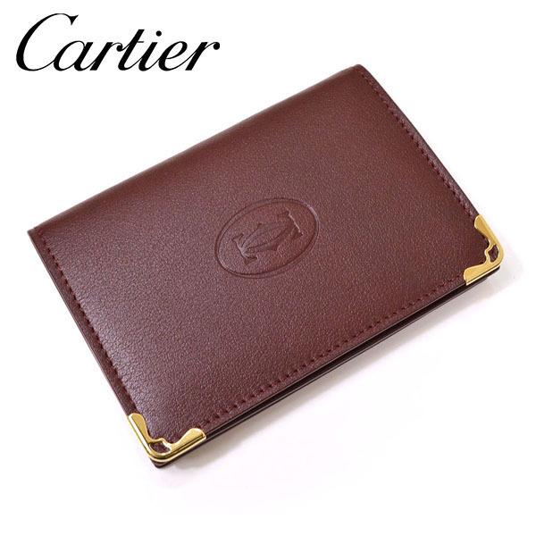 cartier【カルティエ】★ボルドー★カードケース/名刺入れL3001366