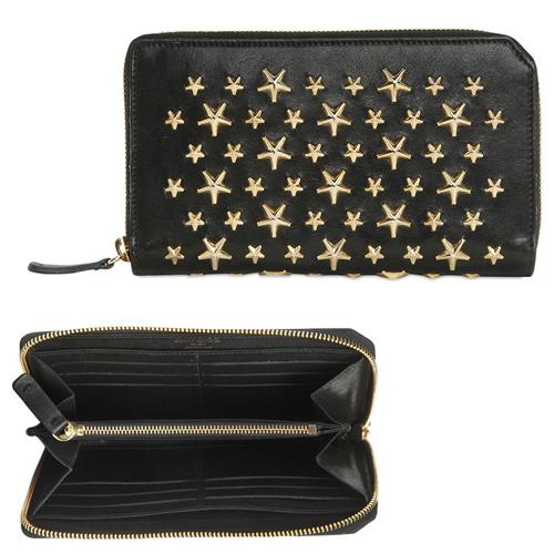ジミーチュウ コピー Jimmy Choo 星スタッズラウンドジップ長財布 jc70121