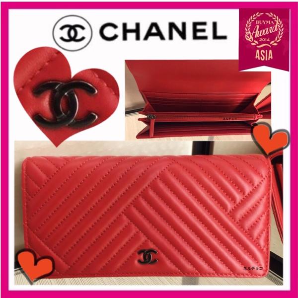 《新作限定 Newステッチがエレ女》2106秋冬新作シャネルスーパーコピー CHANEL キルティング フラップ長財布 レッド☆☆☆