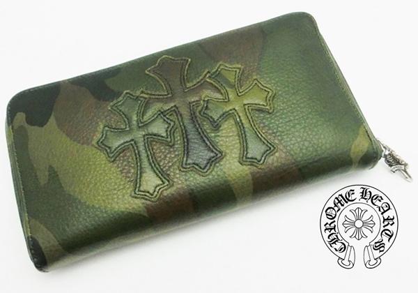 クロムハーツ 長財布コピー 3クロスパッチ カモフラ迷彩 Chromehearts7010937