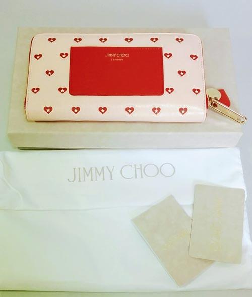 国内即納★JIMMY CHOO MILLY 長財布 バレンタイン限定ハート柄 7040507