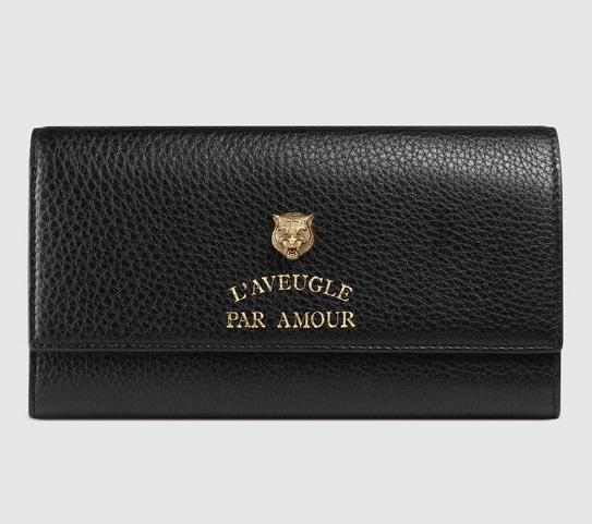 2017最新作人気【GUCCI グッチ スーパーコピー】長財布×フラップ×アニマリエ 460185