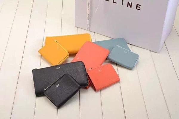 2015秋冬新作 CELINE セリーヌスーパーコピー ラージハーフジップウォレット Blue