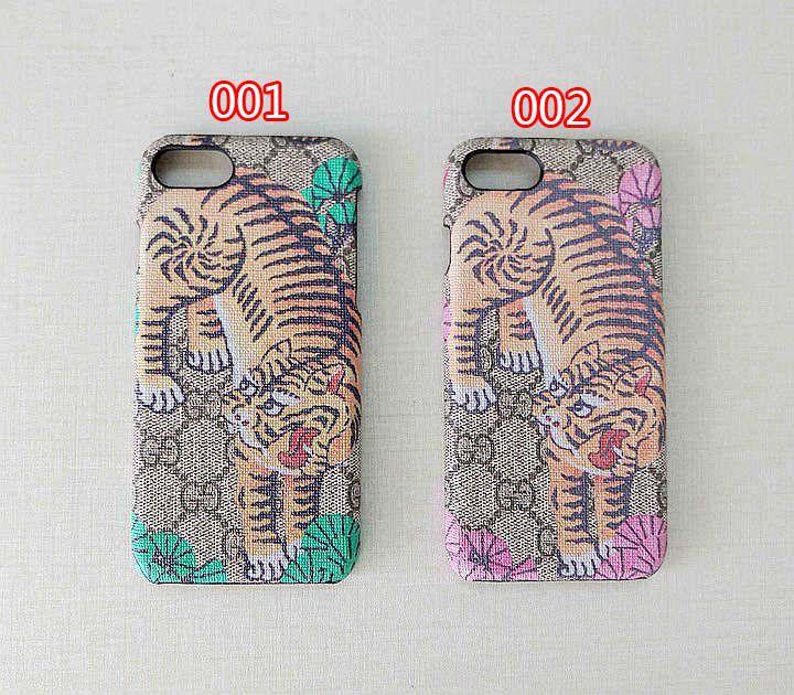 グッチ アイホン6sプラス ケース 虎 プリント GUCCI IPHONE7ハードカバー ペア ブラント iPhone8plus カバー 薄型 7092312 