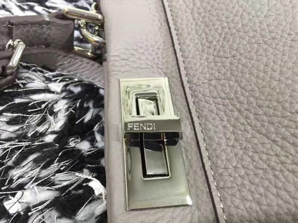 FENDI スーパーコピー ★人気 SELLERIA PEEKABOO レギュラーサイズ トフィー Gray 8BN290Q0JF0N8A