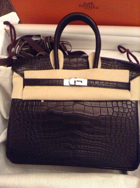 HERMES★《5年待ちで奇跡の獲得》一生ものBIRKINクロコマット25 70111013