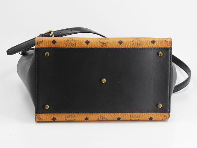 エムシーエム【MCM コピー】バッグ トートバッグ『2014年秋冬』MWT4AJD17 CB001 JEDE VISETOS MDトートバッグ ブラウン/ブラック レザー レディース
