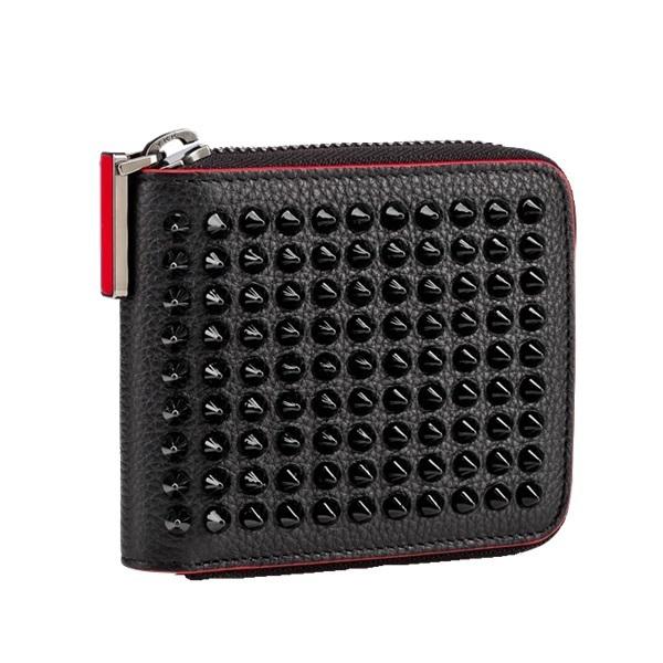 【Christian Louboutinコピー】 Panettone 二つ折り財布 Black 6051616