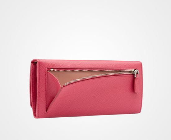 新作 プラダ コピー SAFFIANO バイカラーカードホルダー付長財布 1MH132
