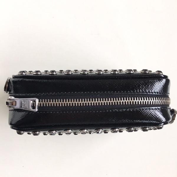 素敵♪♪☆《PRADA》プラダスーパーコピークリスタルビジュー ミニショルダー (黒) 7070401