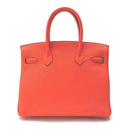 【HERMES】エルメス スーパーコピー バーキン30 フューオレンジ7011034