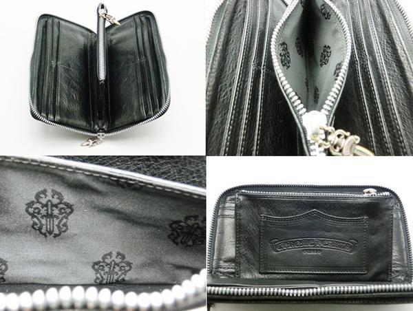 クロムハーツ 長財布 ダブルフレアニー ラウンドファスナー Chromehearts612015