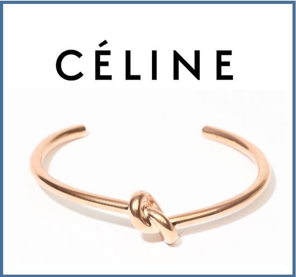 2017春夏最新【CELINE】セリーヌスーパーコピー ノットエクストラシンブレスレット ゴールド 46D466BRA 35OR