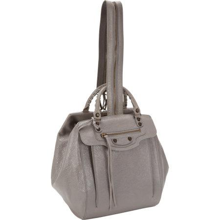 ★☆Balenciaga☆バレンシアガバッグスーパーコピー　コットンキャンバス×カーフスキン　WHITE/BLACK 