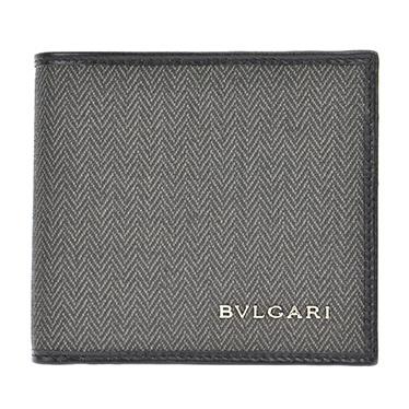 BVLGARIブルガリスーパーコピー N級品 32581 CANVAS/BLK 二つ折り財布 10598120