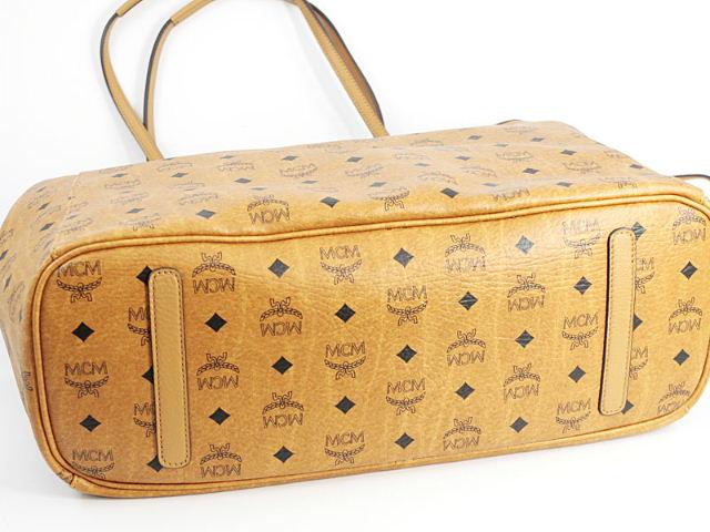 エムシーエム【MCM コピー】ショッパーバッグ MWP3AVI37/CO001 VISETOSリバーシブルショッパー ライトブラウン レザー ユニセックス