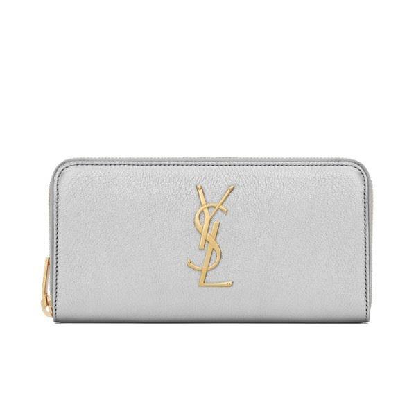 【SAINT LAURENT】サンローラン財布スーパーコピー MONOGRAM メタリックジップ 長財布 メンズ 75052921