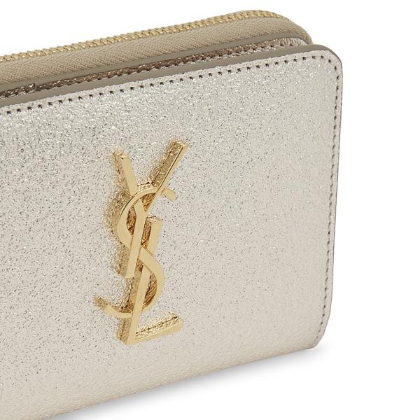 【Saint Laurent】サンローラン グリッター 折りたたみ財布 2色 75052612