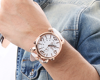 ガガミラノスーパーコピー シンクロノ46MM THIN CHRONO 18ｋPGコーティング 時計 5098.01WH