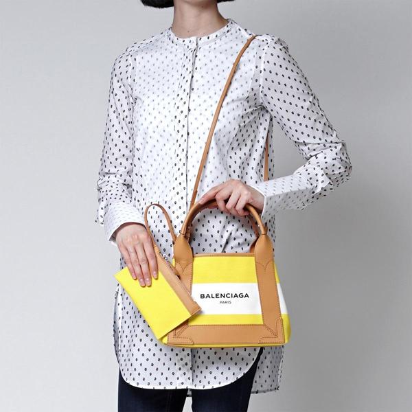 新作バレンシアガスーパーコピー【BALENCIAGA】大人気のXSストライプキャンバストート Yellow 6062903