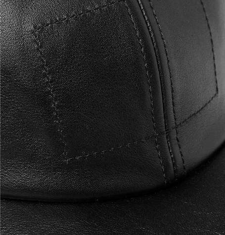 関税送料込★BALENCIAGA★フェルト＆レザーキャップ　黒 7040801