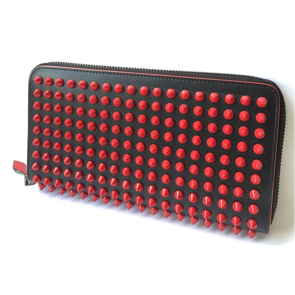 US限定 Christian Louboutin ルルブタン スーパーコピー スタッズラウンドファスナー 長財布6112445
