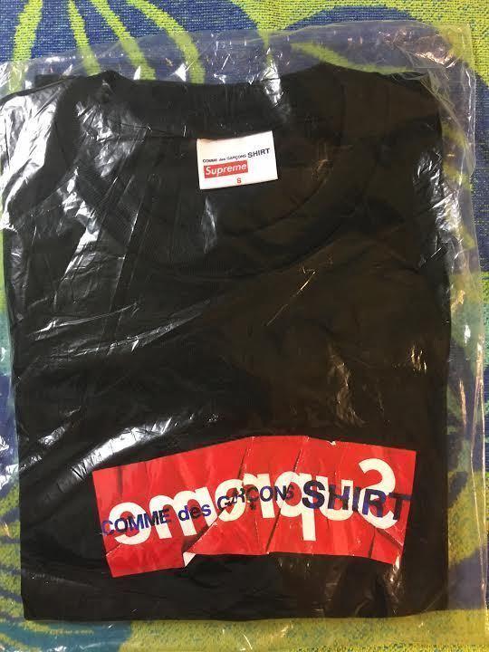シュプリーム スーパーコピー Tシャツ SS17 SUPREME CDG COMME DES GARCONS BOX LOGO TEE BLACK 7090405