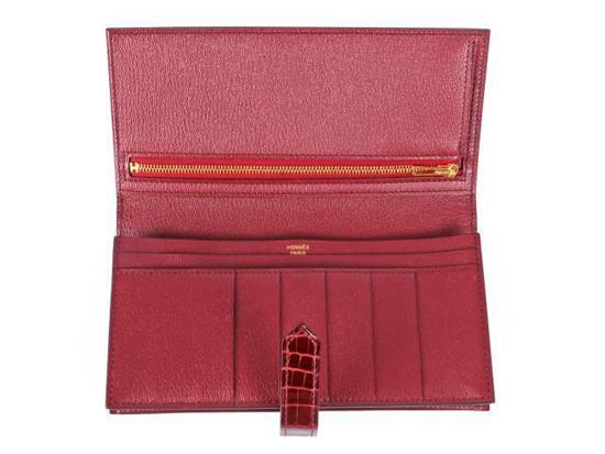 ★HERMES/エルメス コピー★GOLD金具×アリゲーター×ベアン★激レア★ 7011804