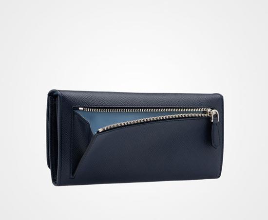 新作 プラダ コピー SAFFIANO バイカラーカードホルダー付長財布 1MH132