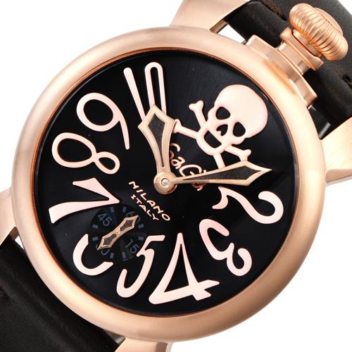 ガガミラノ スーパーコピーGaGa MILANO 時計 マヌアーレ 48mm ブラック メンズ 5011ART01S-BRW